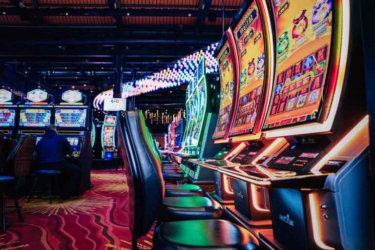 Interior shot of a casino gaming floor