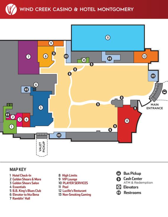 Wind Creek at Montgomery property map