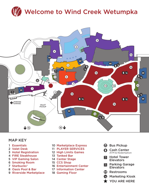 Wind Creek at Wetumpka Property Map