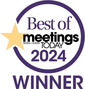 Badge that states "Best of Meetings Today 2024 Winner"