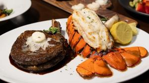 Steak and lobster from Fire Steakhouse at Wind Creek Atmore