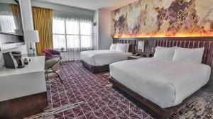 View of the inside of the deluxe queen north tower room.